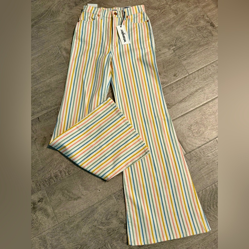 Wrangler Wanderer High Waist Flare striped jeans